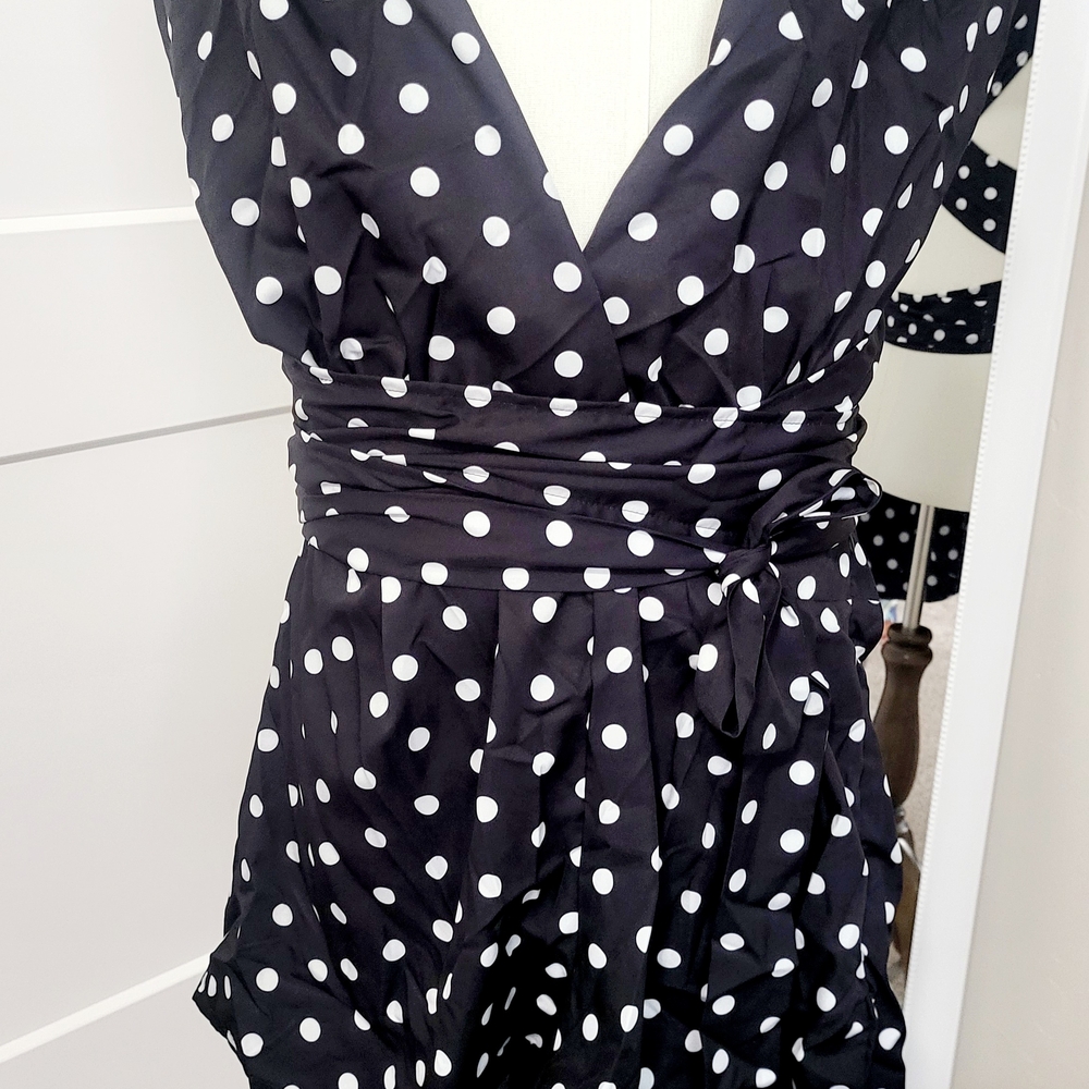 Black and White Polka Dot Dress